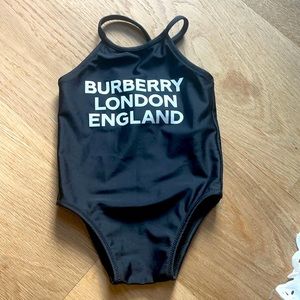 18 month old Burberry swimsuit . Worn once .